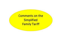 Simplified Family Tariff