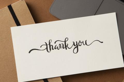 Thank you note