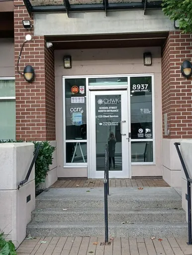 Stairwell and front door